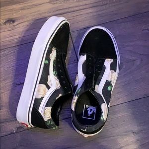 vans, light pink roses, rarely worn